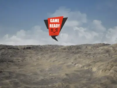 Arid Land PBR GameReady Low-poly 3D model