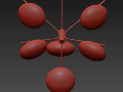 Champignon Chandelier 3D model purchase