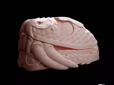 Serpiente Azteca Museo Antropologia 3D print model