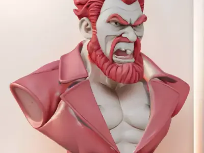 Akuma Bust  3D Model STL Printable 3D print model