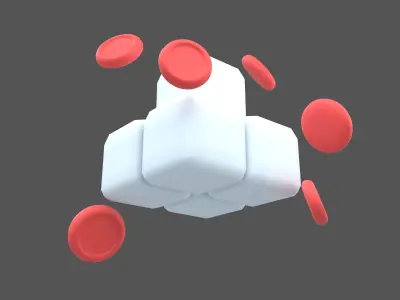Blood Sugar Levels Icon V1 001 Low-poly 3D model
