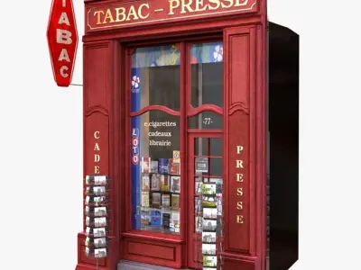  Collection of 18 typical Parisian ground floor shops 