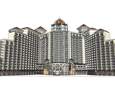 vacation spot-Resort-Fashion Leisure Hotel-0266 3D model