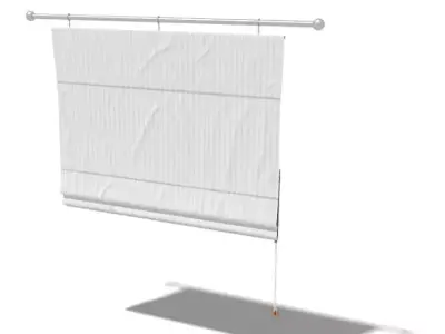 Foldable Curtains 3D model