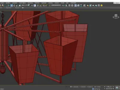ORIONE CHANDELIER Low-poly 3D model