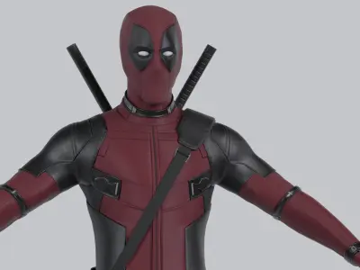 Deadpool 2016 Model 3D model