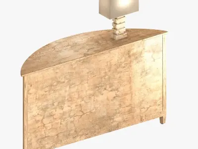 Nancy Corzine Harelequin Demilune Buffet vaughan Cartagena Lamp  3D model
