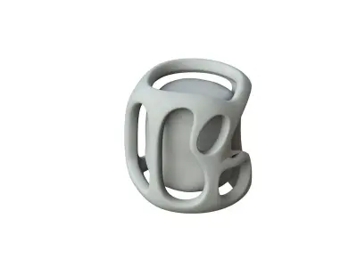 SciFi Shape Object Low Poly Low-poly 3D model 9