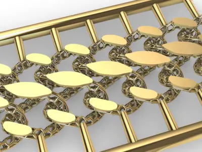 Gold bracelet chains new collection 31-32 3D print model 3D print model