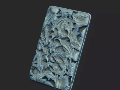 gothic carving group decoration cnc aspire laser  3D Model Pack