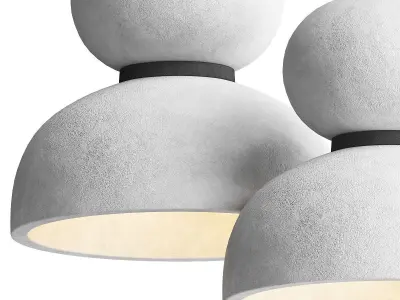 Pumpkin Shape Concrete Pendant 3D model
