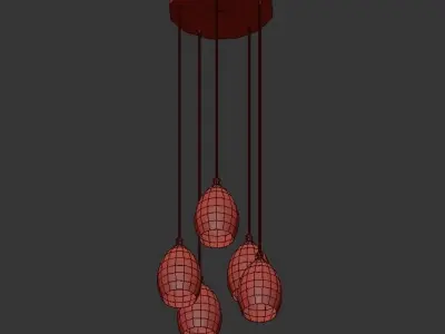 Cluster Pendant 3D model