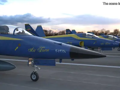  HESA Saeqeh Iranian Combat Aircraft Blue 