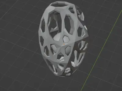 Artifact wall light with hole in middle Free low-poly 3D model