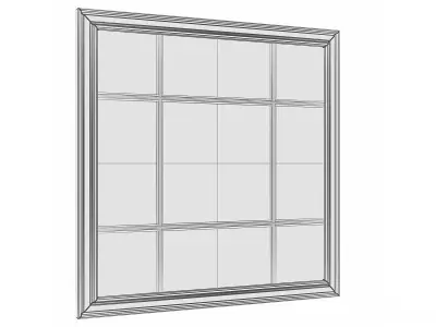 Mirror in a wooden frame GZ-M1026 3D model