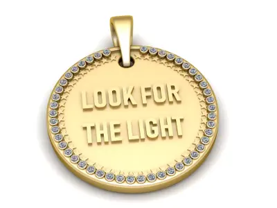 LOOK FOR THE LIGHT PENDANT 3D PRINTABLE MODEL  3D print model