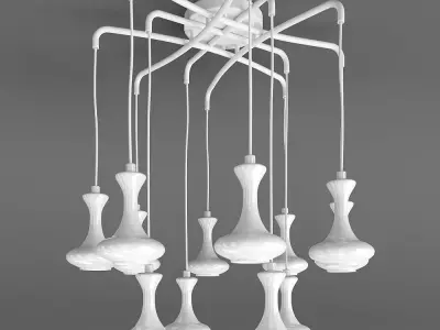 Hanging chandelier Favourite 1722-12P Leo 3D model