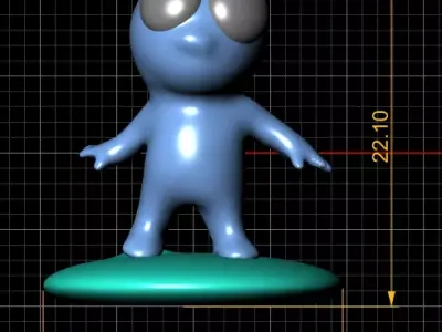 Cute Alien Toy  3D Printable 3D print model