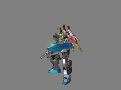 Attacker Gundam 19 A 3D model