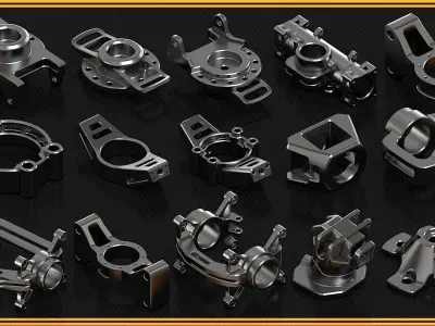 Sci-Fi Hard Surface Alpha KITBASH 300 DETAILS 3D model