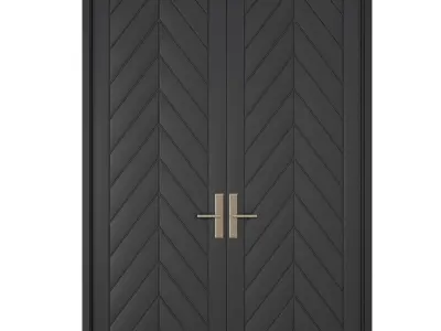 Entrance door set153 3D model