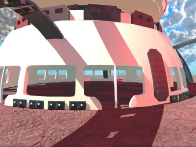 Sci-Fi Building 3 3D model