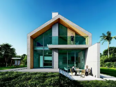 house Low-poly 3D model