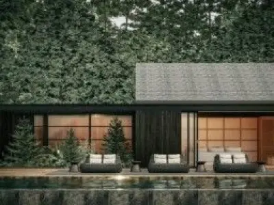  Exterior Pool House Model 3D model
