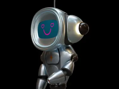 3D Robot Character 3D model