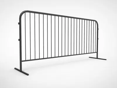 road barrier type steel 3D model