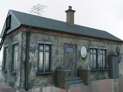 Police station - Stalker inspiration 3D model