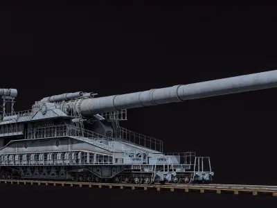  Super Heavy Artillery Railway Gun Dora PBR 