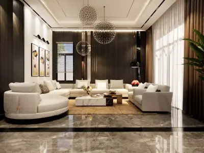 modern villa  3D model