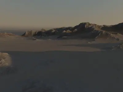 Rocky Planet Surface 3D model