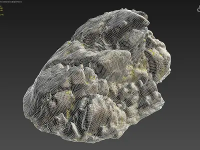 3d scanned rock cliff M 3D model