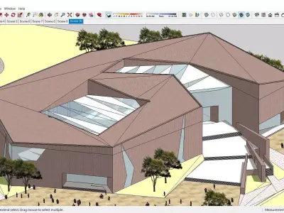 Sketchup Cultral Center G2 3D model