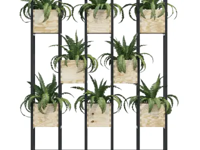 AIKO Planter Rack 3D model