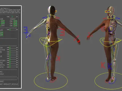 Ultimate Rigged African American Combo 3D model