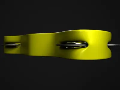 Tambourine metal ring 3D model