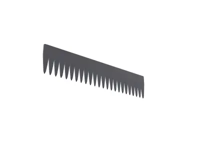 Wide Tooth Comb v1 001 Low-poly 3D model