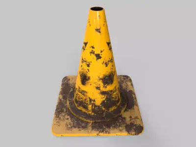 Traffic Cone V1 - 006 Low-poly 3D model