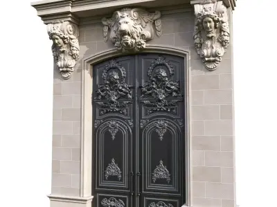 Front Entrance Home Classic Design 3 3D model