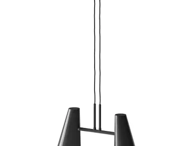 Cono pendant lamp 2 shades 3D model