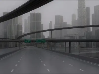 Freeway03 City 3D model