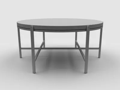 Sunpan Coffee Table - Round Low-poly 3D model