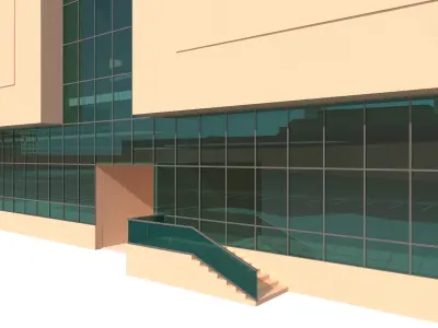 Shopping Circle Mall Jumeirah village dubai 3D model