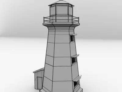 Lighthouse nova scotia 3D model