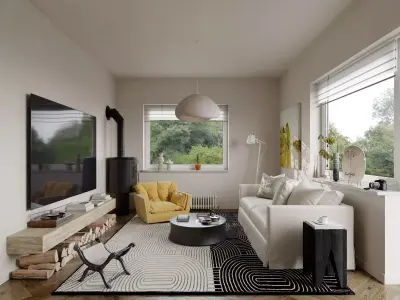 apartment interior scenes    3D model 11
