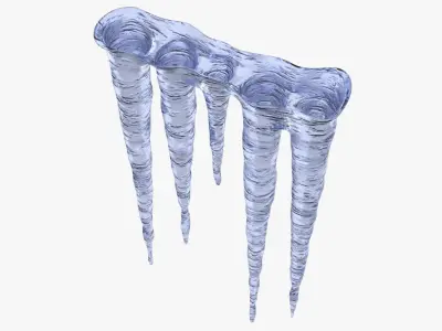 Icicle 1 icicles 3D model