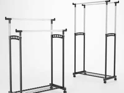 Hanger mobile double 3D model